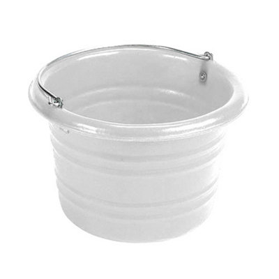 Stubbs Jumbo Water/feed Bucket With Handle White (25 Litres) from B&Q