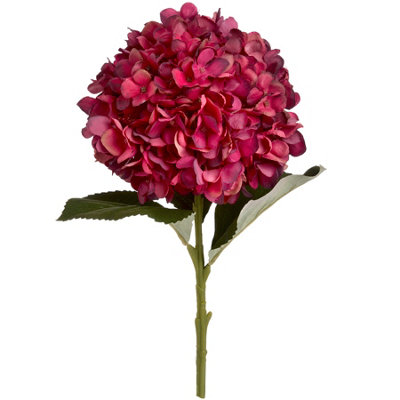 Hill Interiors Artificial Autumn Hydrangea Ruby (One Size) from B&Q