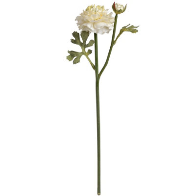 B&Q -  Artificial Ranunculus Spray Green (One Size)