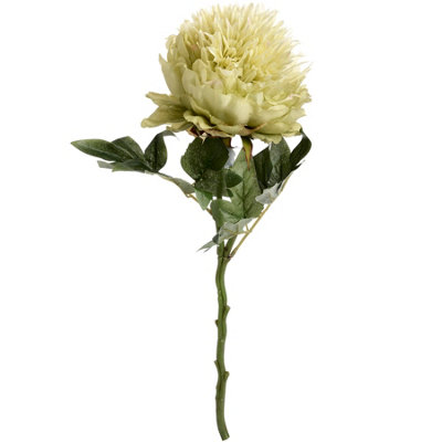 Hill Interiors Artificial Short Stem Peony Green (One Size) from B&Q