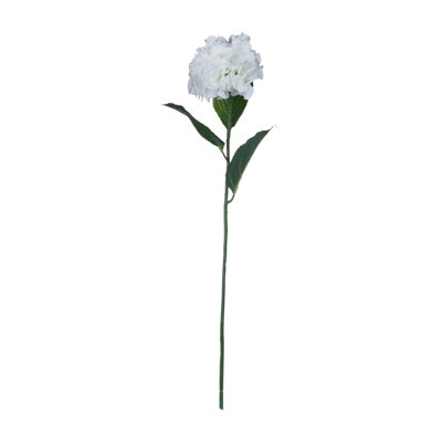 B&Q -  Artificial Small Head Hydrangea White (One Size)