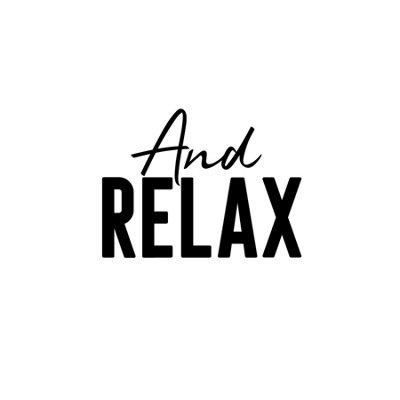 Wee Blue Coo Unframed Wall Art And Relax Typography12X16 Inch from B&Q