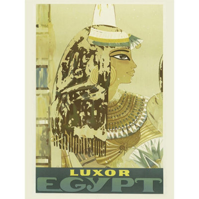 Artery8 Unframed Wall Art Luxor Egypt Travel Vintage12X16 Inch from B&Q