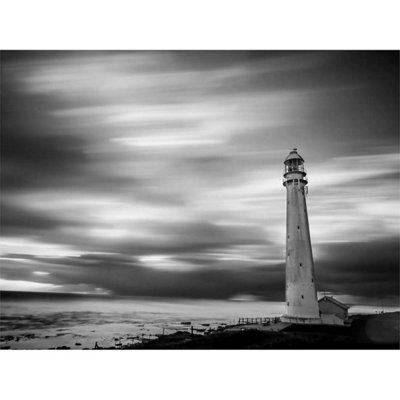 Artery8 Unframed Wall Art Roulstone Slangkoppunt Lighthouse Seascape12X16 Inch from B&Q