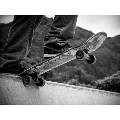 Artery8 Unframed Wall Art Skateboarder Halfpipe Drop12X16 Inch from B&Q