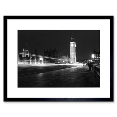 Artery8 Wall Art Print Chankov Westminster Big Ben London Framed 9X7 Inch