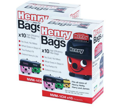 20 X Henry Hoover Bags Numatic Vacuum Nvm-1Ch Nvm1C Nvm1Ch Nvm 1Ch Nvm1B 604015 from B&Q