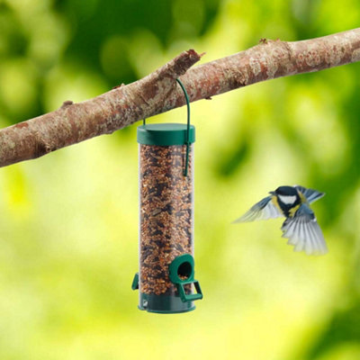 Garden Gear Happy Beaks 2 Port Bird Feeder Hanging Feeding Station For Seed Mix from B&Q