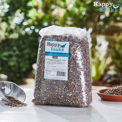 B&Q -  Happy Beaks Premium Bird Food Goldfinch Seed Mix (12.75Kg) High Energy Feed For Wild Garden Birds