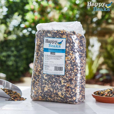 Garden Gear Happy Beaks Bird Ground & Table Premium Seed Food Mix (12.75Kg) High Energy Feed For Wild Birds from B&Q