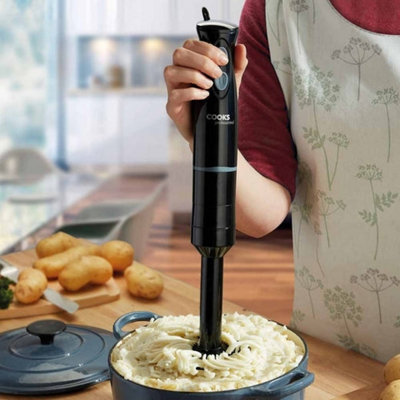 Cooks Professional Electric Potato Masher And Immersion Hand Blender 200W With Variable Speed ControlBlack from B&Q