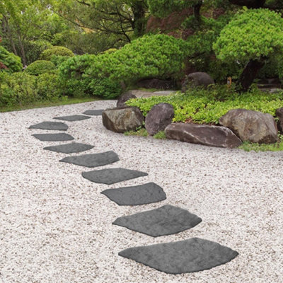 Primeur 38x58cm Natural Grey Reversible Stepping Stone - Eco-Friendly Recycled Rubber - Image 4