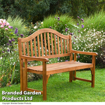 Garden Gear Two-Seater Acacia Folding Garden Outdoor Bench from B&Q