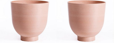 Garden Gear Romano Terracotta Effect Large Planter (D40 X H40Cm) X 2 from B&Q