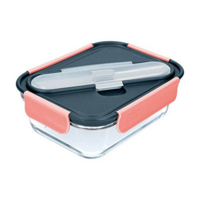 Built Tropics Glass Lunch Box 900ml with Cutlery Set – Leakproof Food Storage Container, Durable Borosilicate Glass Meal Prep Box with Tropical Design, BPA-Free Lid, Microwave & Dishwasher Safe - Image 8
