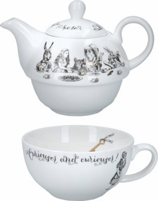 V&A Victoria And Albert Alice In Wonderland Tea For One Teapot from B&Q