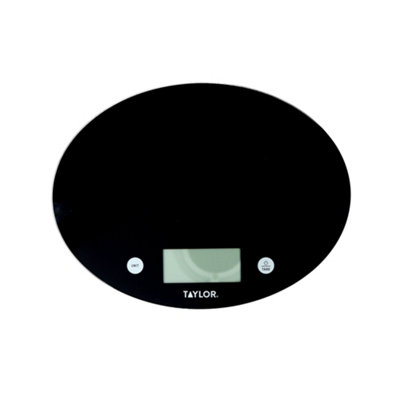 Taylor Black Slimline Digital Dual Kitchen Scale, / 5000Ml, Glass 5Kg