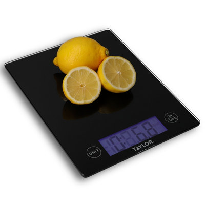 Taylor Unisex Black Dual Glass Kitchen Scale, 5Kg / 5000Ml, - Image 4