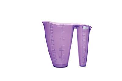 Colourworks Brights Purple Dual Measuring Jug from B&Q