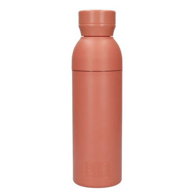 Built Planet Bottle, Eco Friendly Recycled Water Bottle Made from Approx. 15 Plastic Bottles, Leakproof, Reusable and BPA Free, Coral Pink, 500ml - Image 6