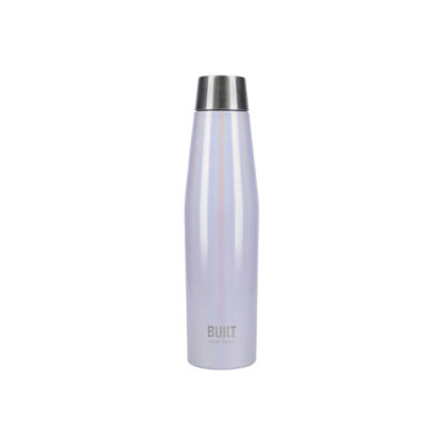 Built Lilac Stainless Steel Water Bottle Insulated Sports Gym Travel Flask 540Ml