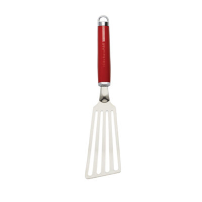 KitchenAid Stainless Steel Flex Turner – Empire Red | Slotted head easily slides under delicate food, with a comfortable grip for control during commercial kitchen use. - Image 4