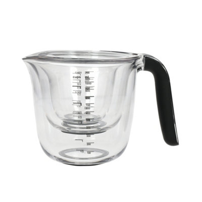 Kitchenaid Onyx/Black Universal Measuring Jugs, Set Of 3, 250Ml, 500Ml And 1L, 3250Ml B&Q