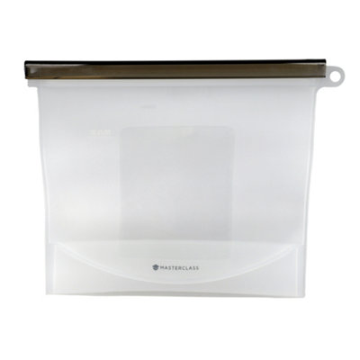 Rackhams 1.5-Litre Reusable Food Bag With Leakproof And Airtight Seal, Bpa-Free Silicone - 0 - Bpa-Free Silicone - Food Storage - Image 4