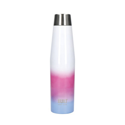 Built Stainless Steel Water Bottle Insulated  Sports White Gym Travel Flask 540Ml from B&Q