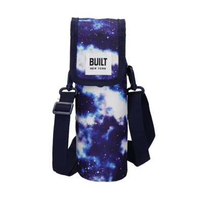 Built Insulated Bottle Bag with Shoulder Strap & 'Galaxy' Design, 100% Polyester with Food Safe PEVA Lining, Multi Colour, 9 x 11 x 25cm - Image 6