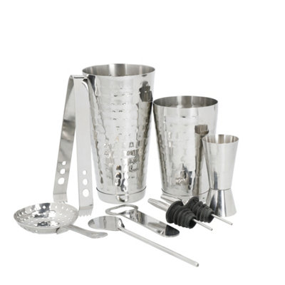 B&Q -  8-Piece Boston Cocktail Shaker Set In Gift Box
