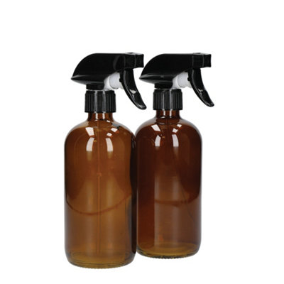 Kitchencraft Living Nostalgia Spray Bottle Set, Glass, 2 Pieces Amber