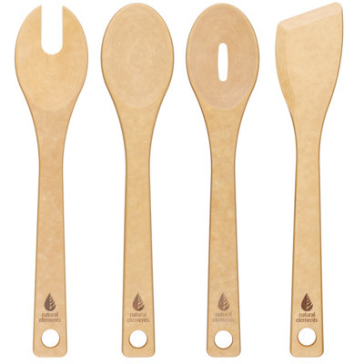 B&Q -  4-Piece Wood Fibre Utensil Set - Image 5