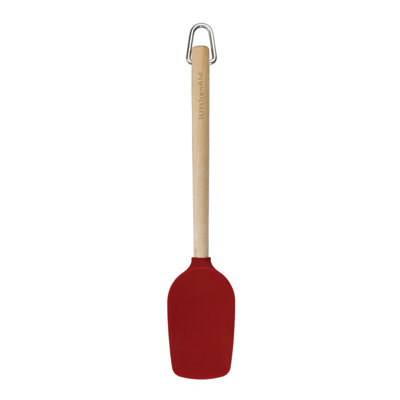 Kitchenaid Birchwood Spoon Spatula With Silicone Head Empire Red from B&Q