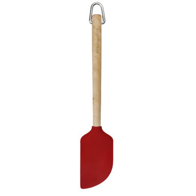 Kitchenaid Birchwood Scraper Spatula Empire Red from B&Q