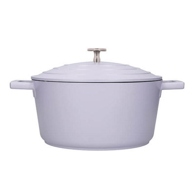 Masterclass Cast Aluminium 24Cm Casserole Dish, Lavender