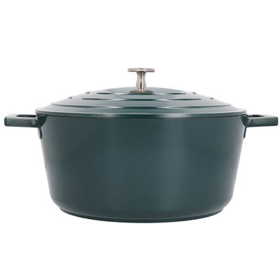 Masterclass Cast Aluminium 28Cm Casserole DishHunter Green from B&Q