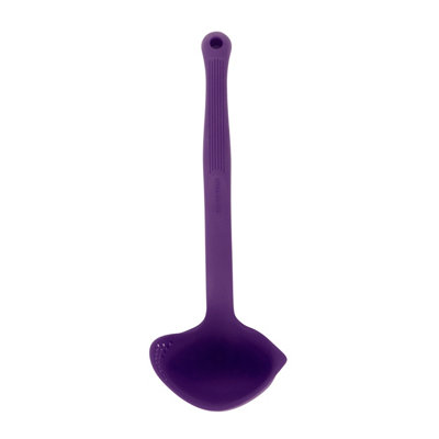 Rackhams Purple Silicone Kitchen Ladle With Spout - Silicone - Ladle - Image 3