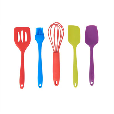 Colourworks 5-Piece Silicone Mini Utensils Set from B&Q