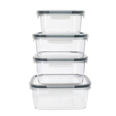 Masterclass Unisex Clear Smart Snap Storage Container - 4 Piece Set In - Image 6