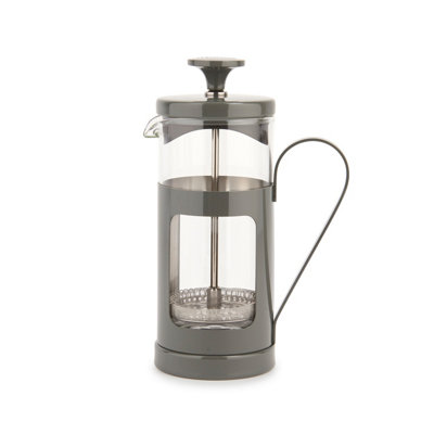 La Cafetière Kitchencraft Tea Canister Metal Storage Container Retro Jar White