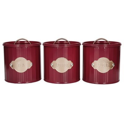 Kitchencraft 3-Piece TeaCoffee And Sugar Canisters Set from B&Q