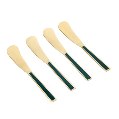 B&Q - Artesà 4-Piece Butter Spreader Set