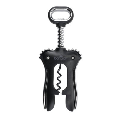 Barcraft Winged Corkscrew Wine Opener With Dual-Lever Design For Easy Uncorking from B&Q