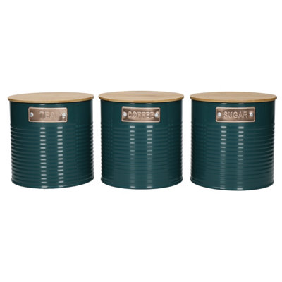 Kitchencraft 3-Piece TeaCoffee And Sugar Canister Set