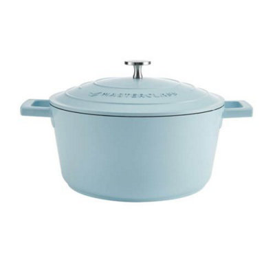 Masterclass Cast Aluminium 4L Casserole Dish Sky Blue