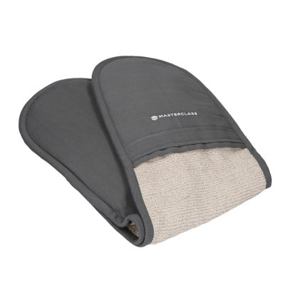 MasterClass Deluxe Professional Double Oven Glove - Grey - Image 4