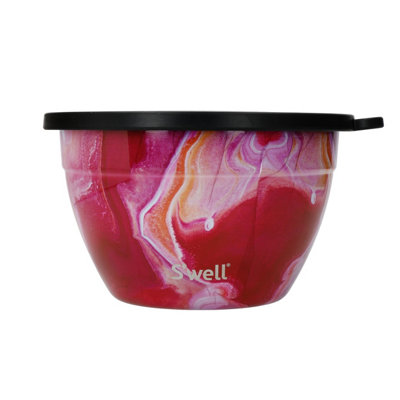 Swell S'well Rose Agate Salad Bowl Kit, 1.9L