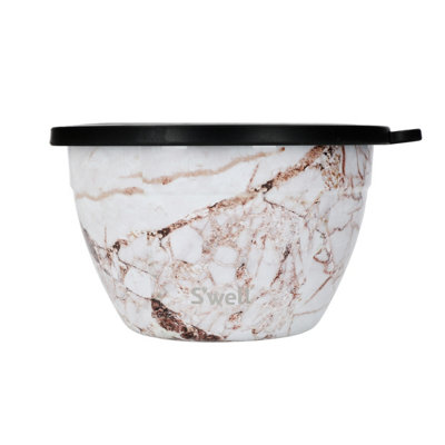 Swell S'well Calacatta Salad Bowl Kit, 1.9L Gold