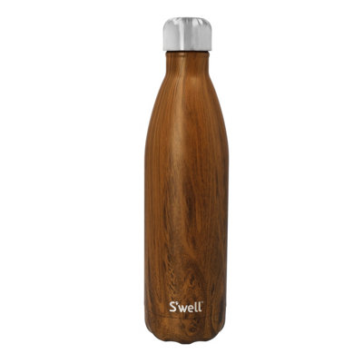 S'well Stainless Steel Reusable Water Bottle, 750ml, Teakwood, Triple-Insulated and Leak-Proof Drinking Bottle for Hot and Cold Beverages up to 48h Cold/24h Hot, Brown - Image 5